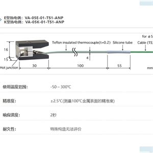 ANRITSU安立计器温度计夹管型温度传感器VA系列VA-05-01-TS1-ANP