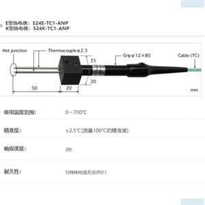 ANRITSU安立计器温度计溶融金属表面用524-TC1-ANP
