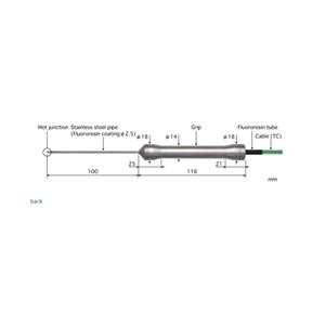 日本ANRITSU安立計器 食品用内部温度传感器 BC-22E-010-TC1-ANPC