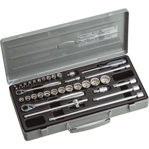 日本TONE前田230MX工具套装混合套筒扳手组插入角度 6.35mm/9.5mm