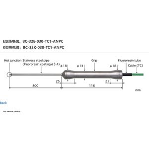 日本ANRITSU安立計器食品用内部温度传感器BC-32E-030-TC1-ANPC